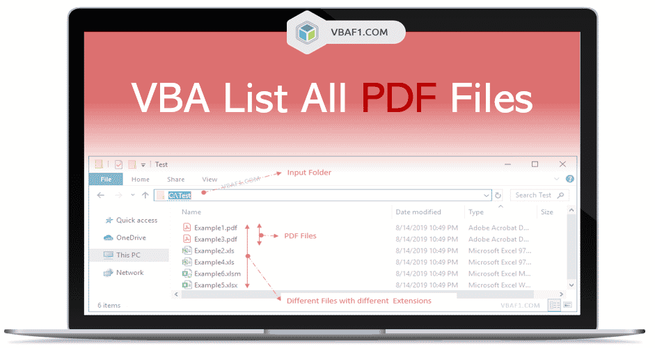 VBA Loop Through PDF Files in a Folder or Directory VBAF1
