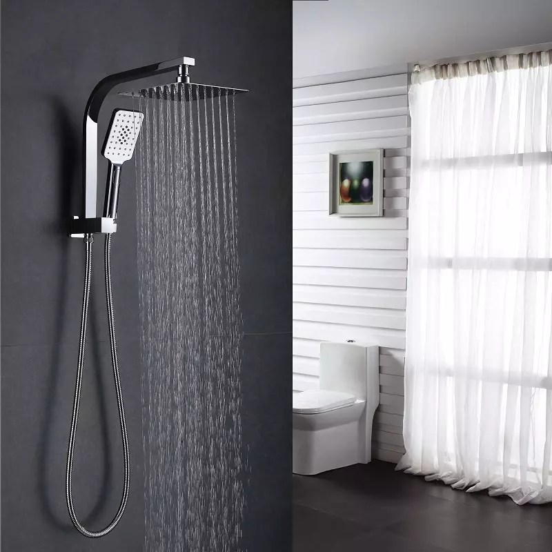 Roma 2 in 1 Shower Set Square