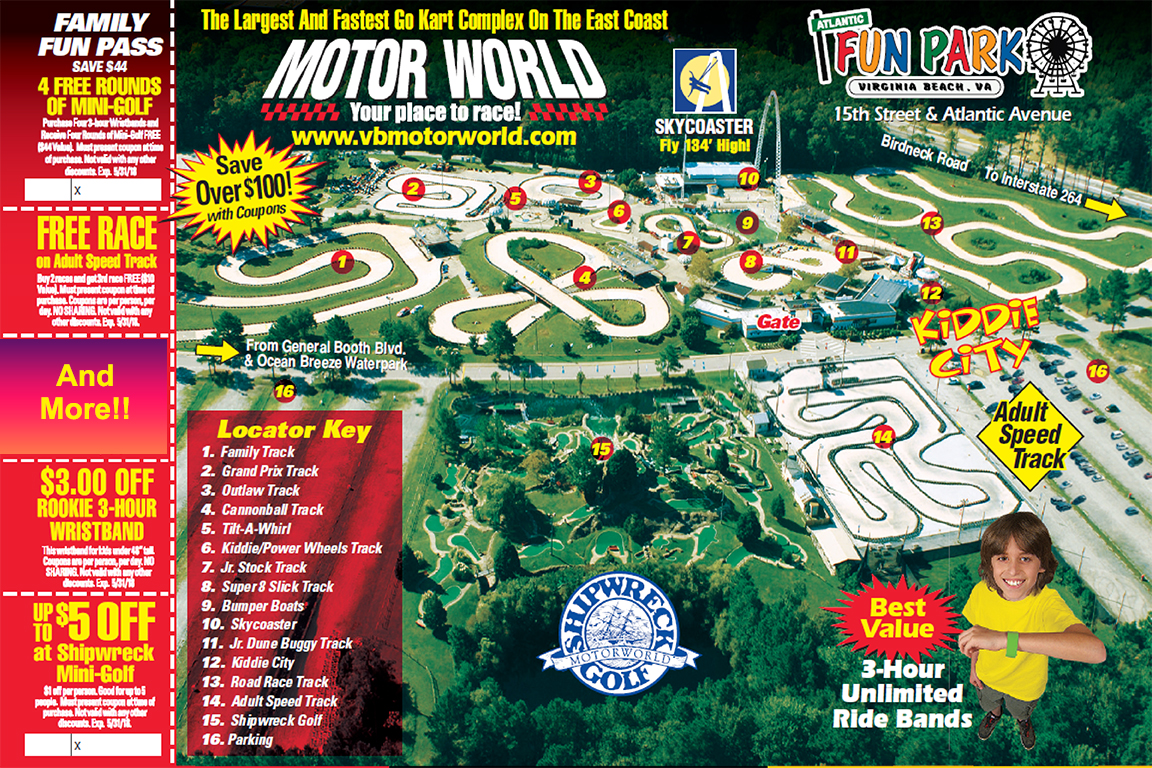 Coupons and Park Information Motor World Virginia Beach