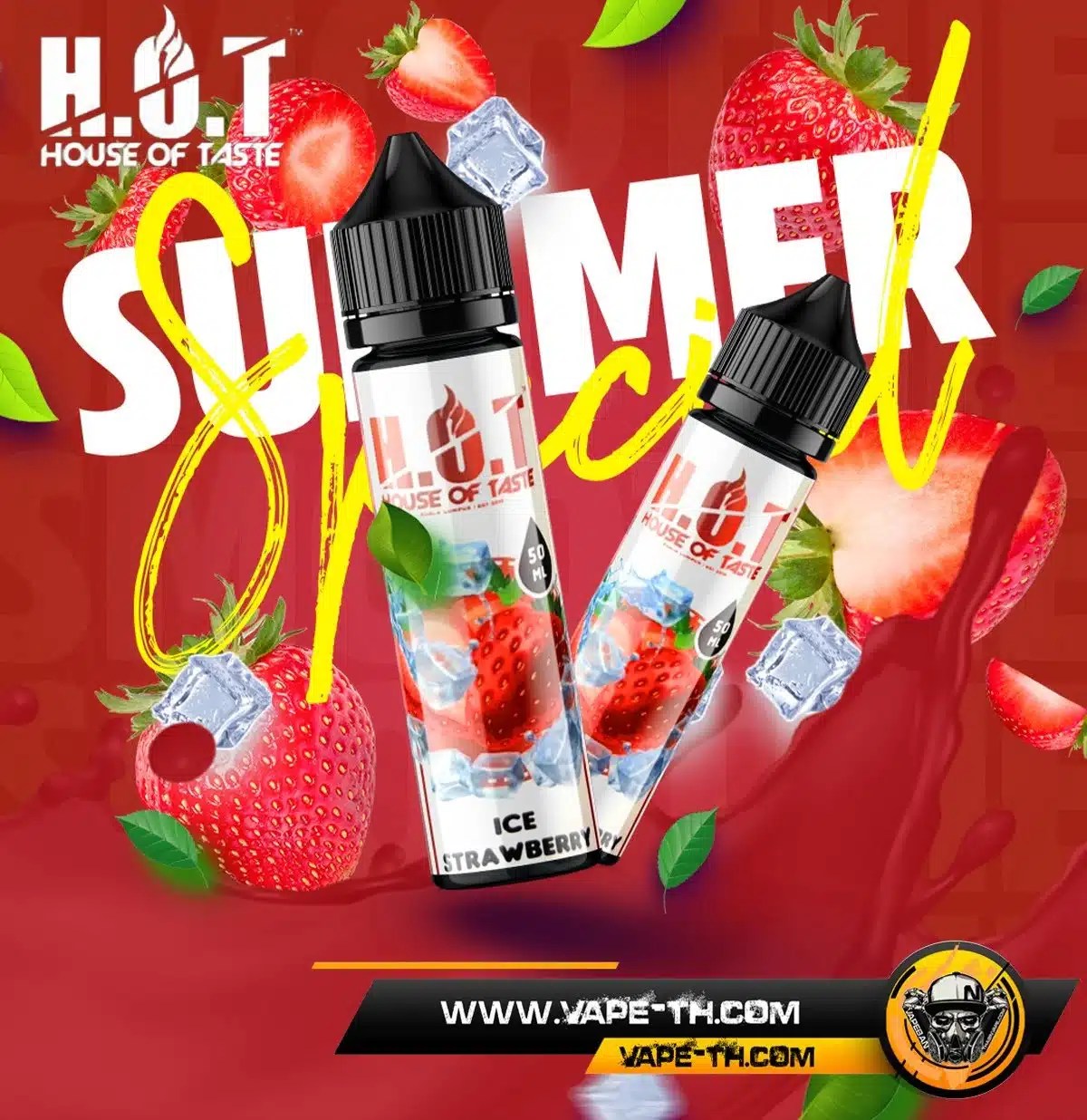 Hot Ice Strawberry VAPETH ของแท้ 100 ราคาพิเศษ