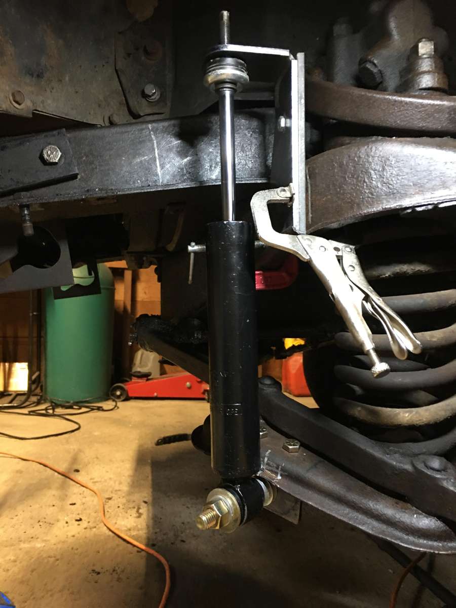 Aftermarket front shock relocation brackets Vintage Chevrolet Club Discussion Forum