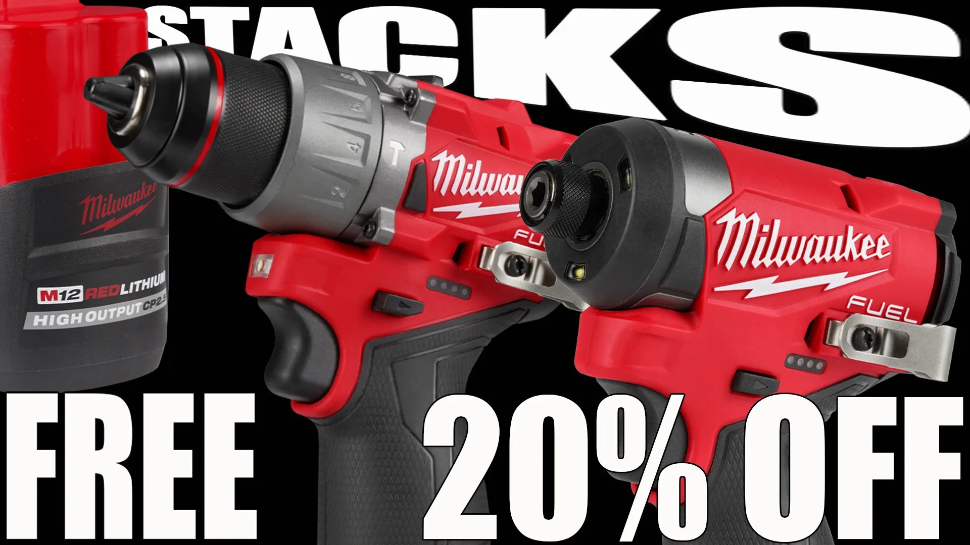 STACKING Milwaukee Cordless Tool FLASH SAVINGS! VCG Store