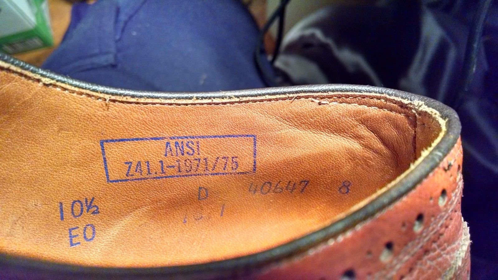 Vintage Shoe Sizing and Terms vcleat