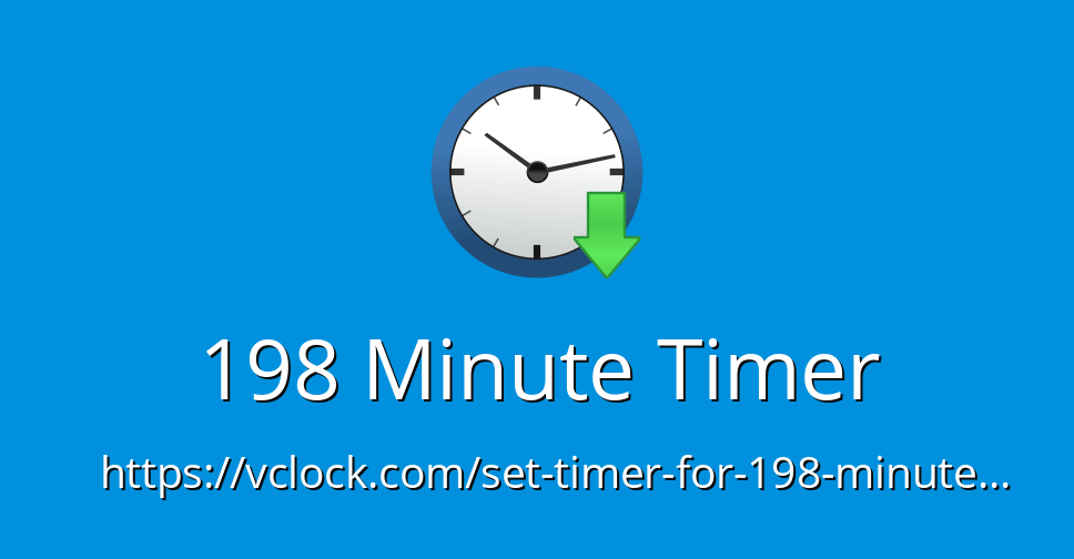 198 Minute Timer Online Timer Countdown