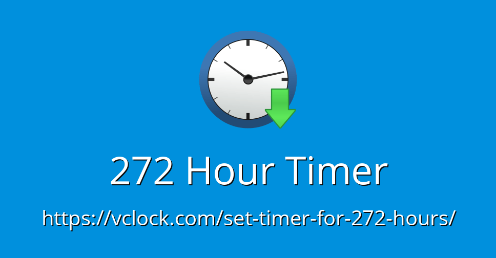 272 Hour Timer Online Timer Countdown