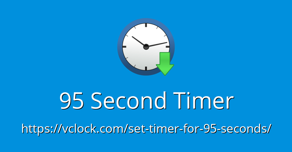 95 Second Timer - Online Timer - Countdown