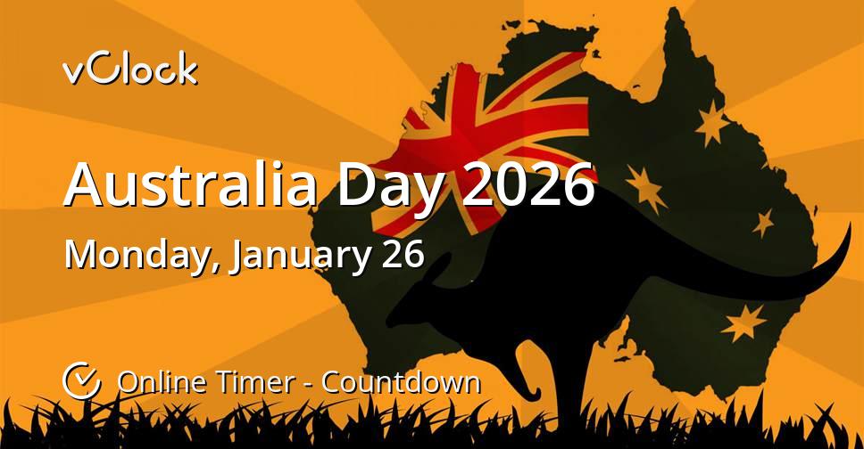When is Australia Day 2026 Countdown Timer Online vClock