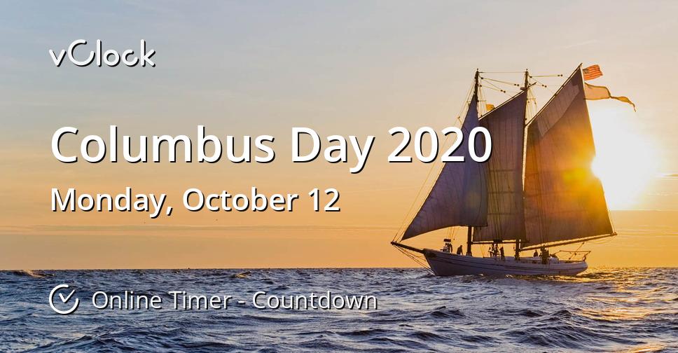 When is Columbus Day 2020 Countdown Timer Online vClock