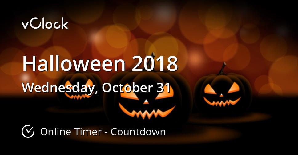 When is Halloween 2018 Countdown Timer Online vClock