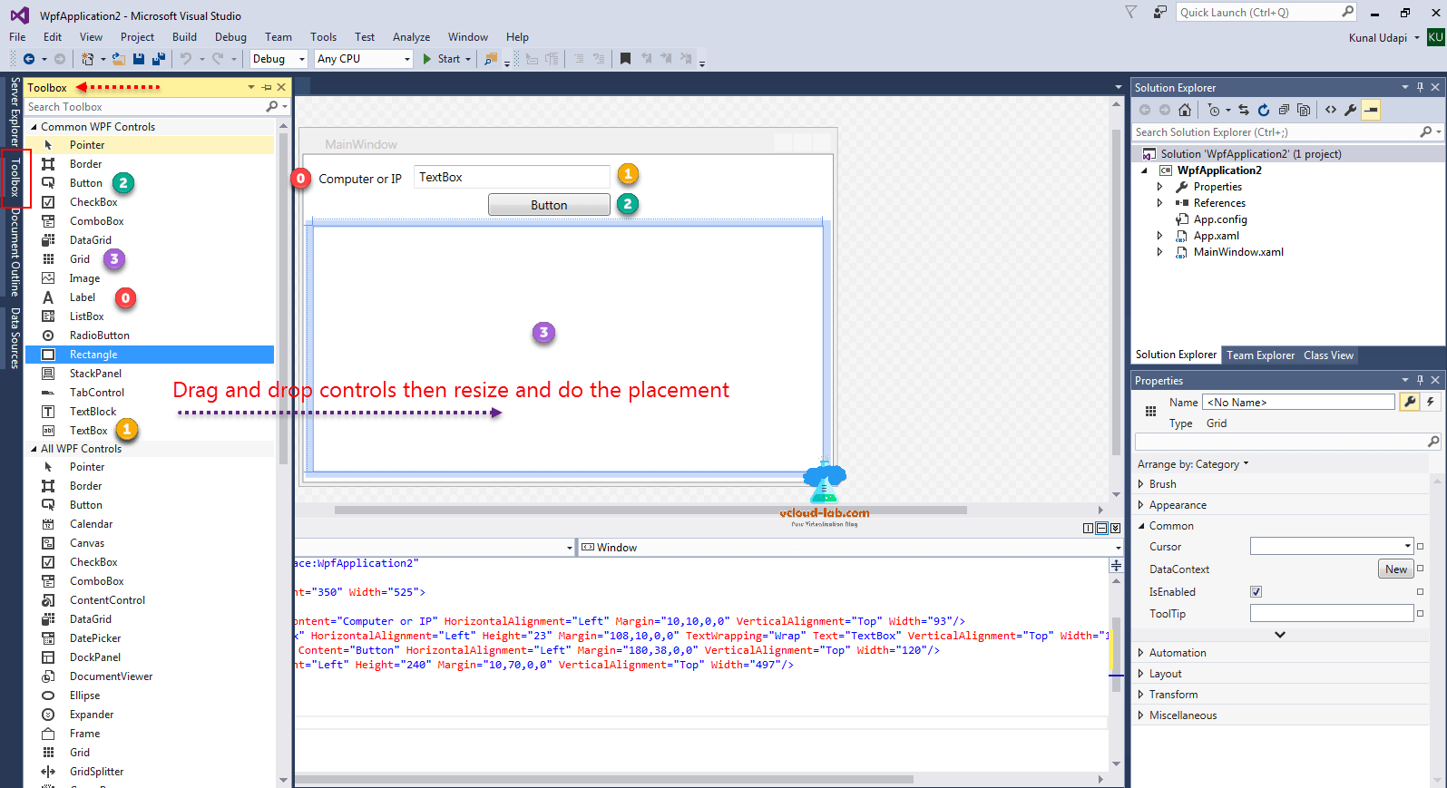 Create WPF XAML Powershell GUI Form With Visual Studio VGeek Tales