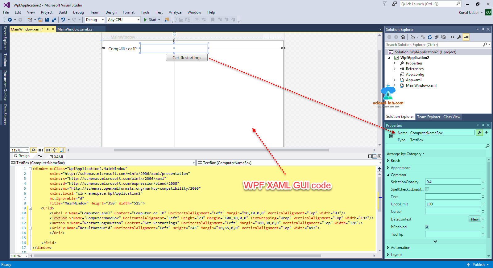 Create WPF XAML powershell GUI form with Visual studio vGeek Tales