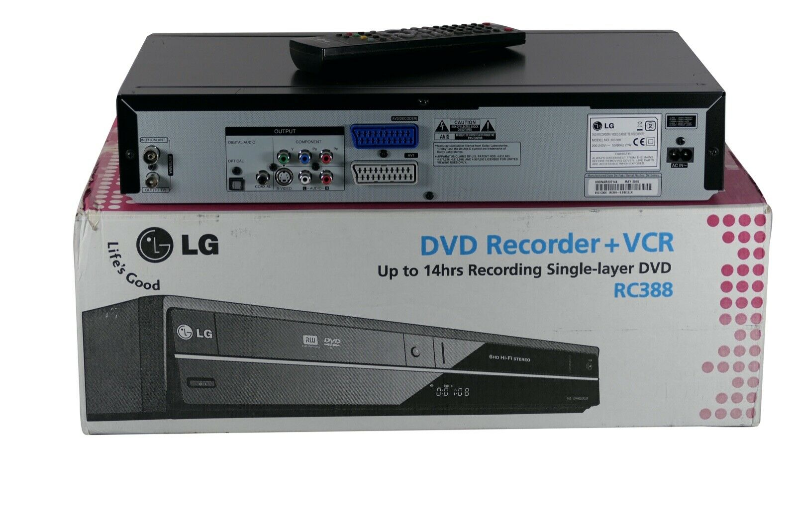 LG RC388 DVD & VHS recorder (VHS copy to DVD)