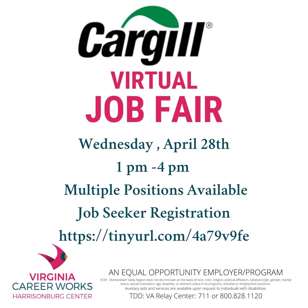 Virtual Hiring Event Virginia Career Works Shenandoah Valley Region