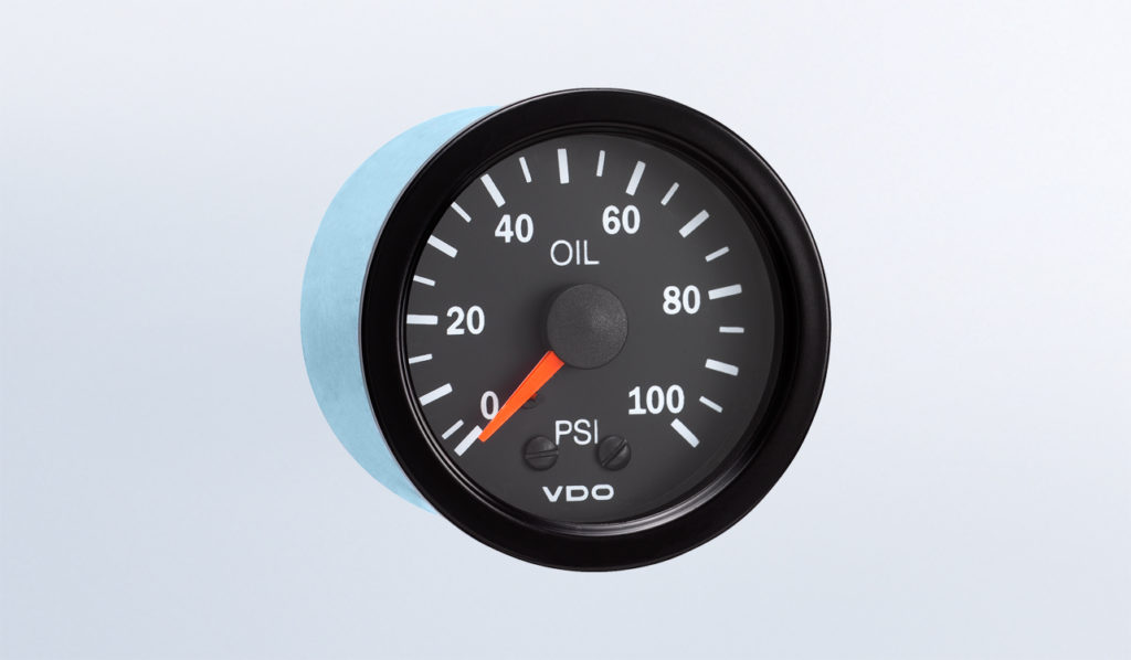 100 PSI Mechanical Oil Pressure Gauge with Tubing Kit and Metric Thread