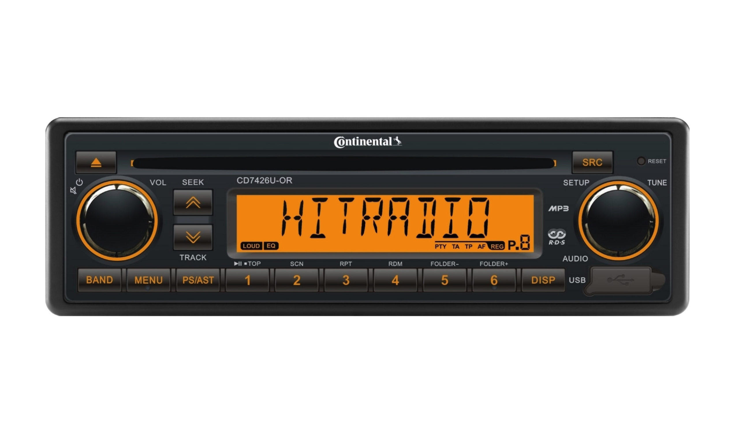 AM/FM Radio with CD and USB/AUX input 24V. OEM Box - VDO Instruments