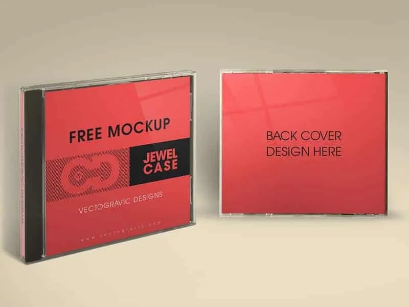 Free CD Jewel Case Mockup On Vectogravic Design
