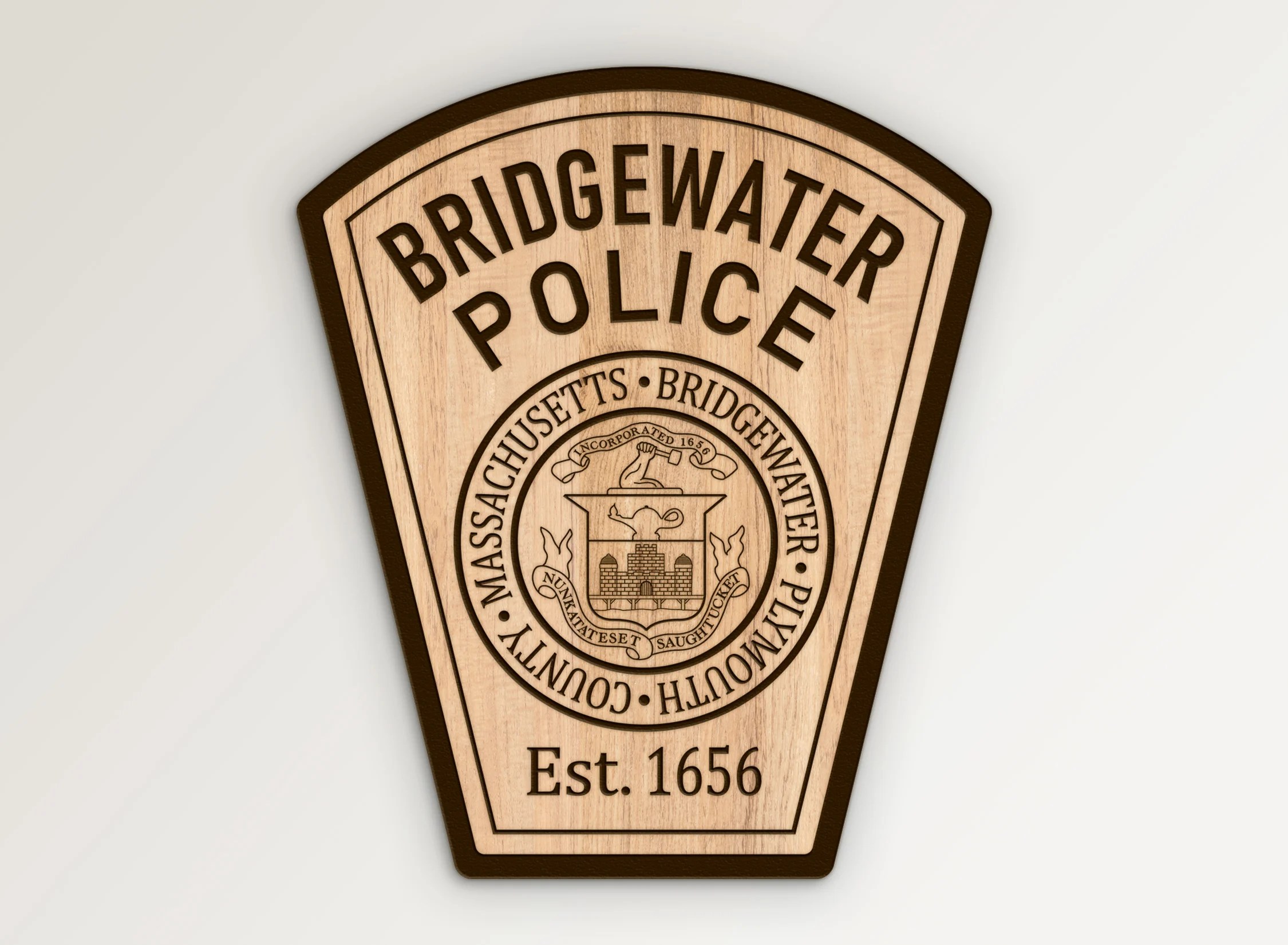 Bridgewater Massachusetts Police Patch Svg Vector Files Vector911