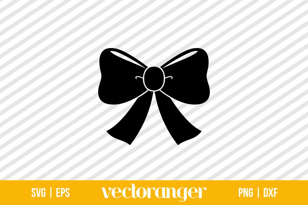 Bow Ribbon Silhouette SVG Free Vectoranger