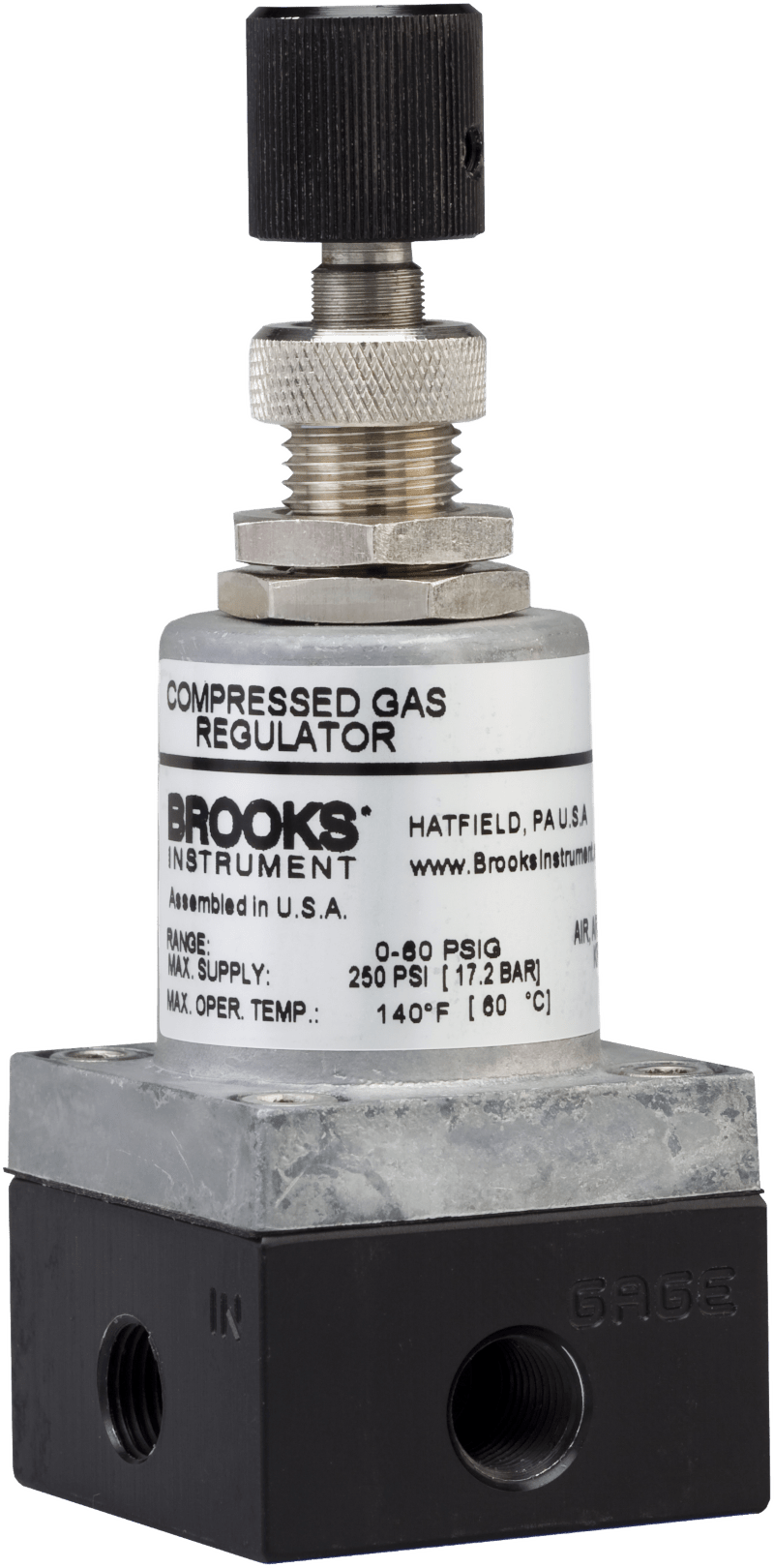 Brooks Instrument 8600 Series Pressure Regulators Vector CAG