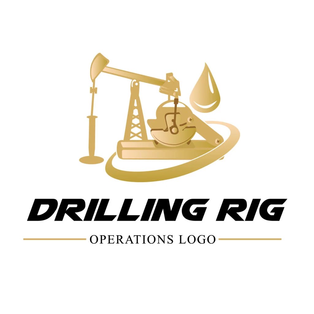 Drilling Rig Oil Drilling Vector Logo Vector Conversion Service