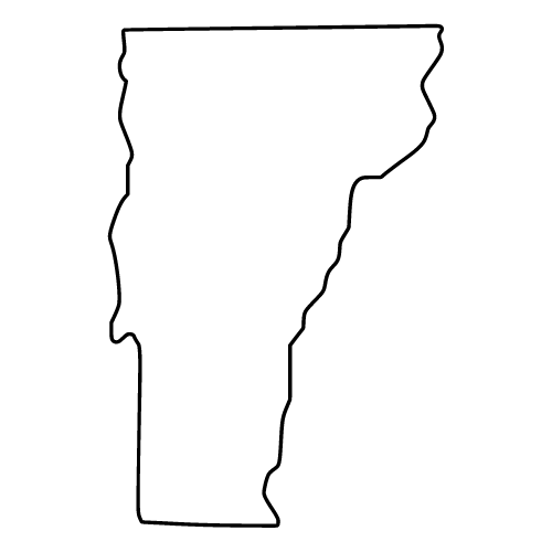 Vermont Map Outline, Printable State, Shape, Stencil, Pattern Vermont Map Outline, Printable State, Shape, Stencil, Pattern