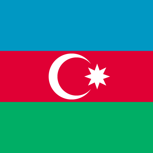 Vector Country Flag of Azerbaijan Square Vector Countries Flags of
