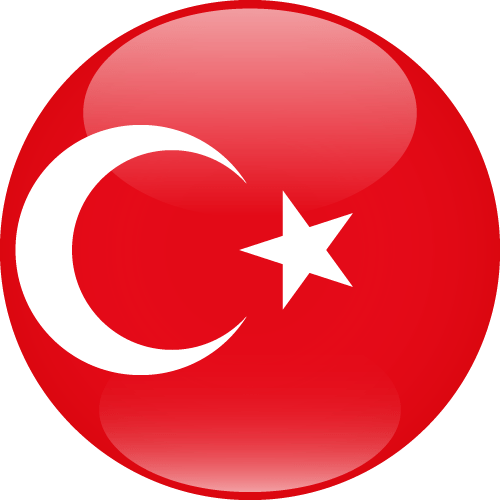 Printable Country Flag of Turkey Sphere Vector Country Flags of the