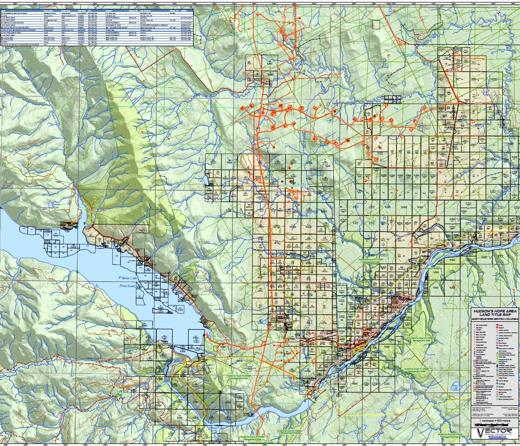 Hudons Hope, BC Vector Geomatics