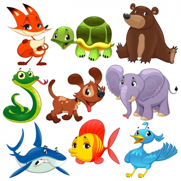 Animal Cartoon Vector at Collection of Animal Cartoon