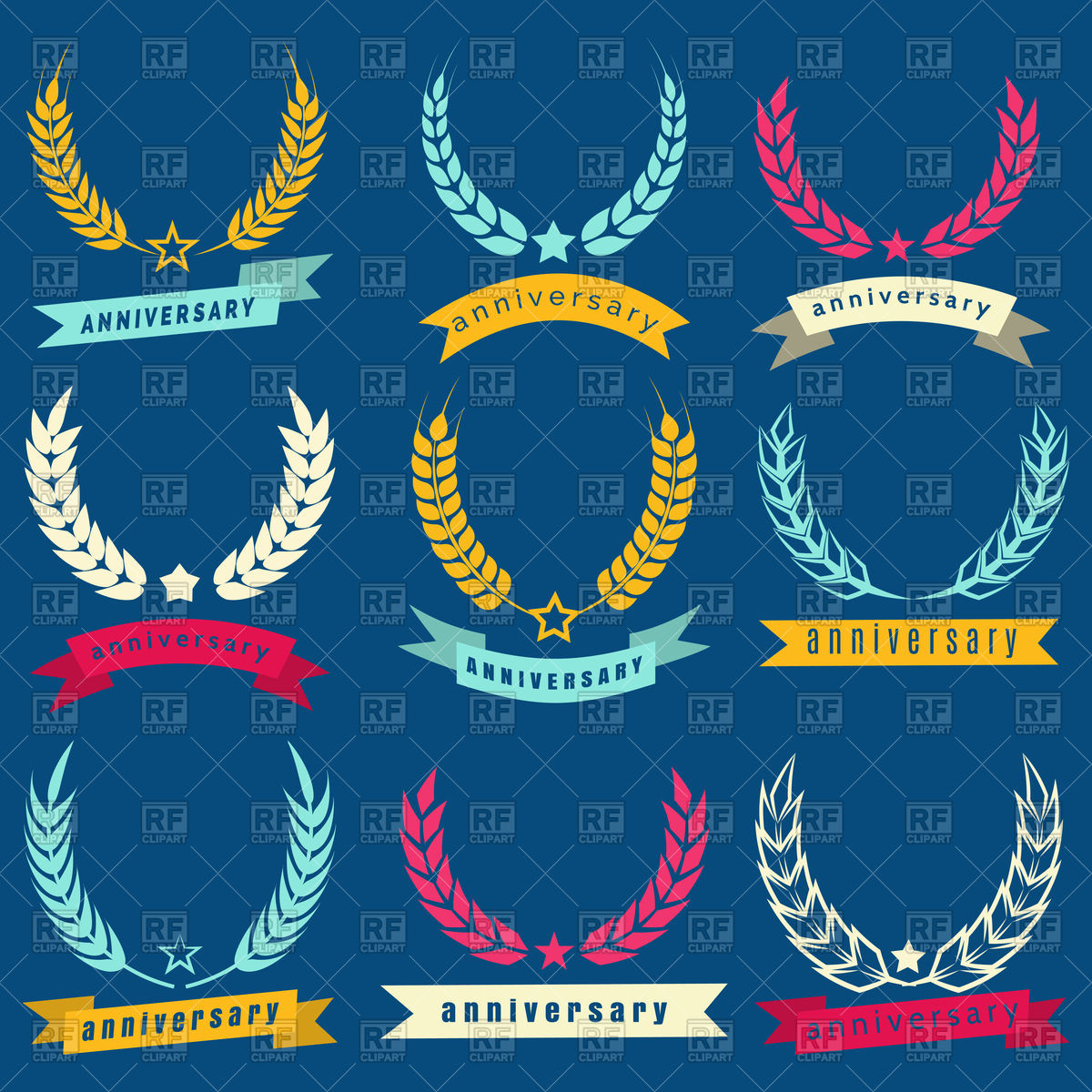 Anniversary Ribbon Vector at Collection of