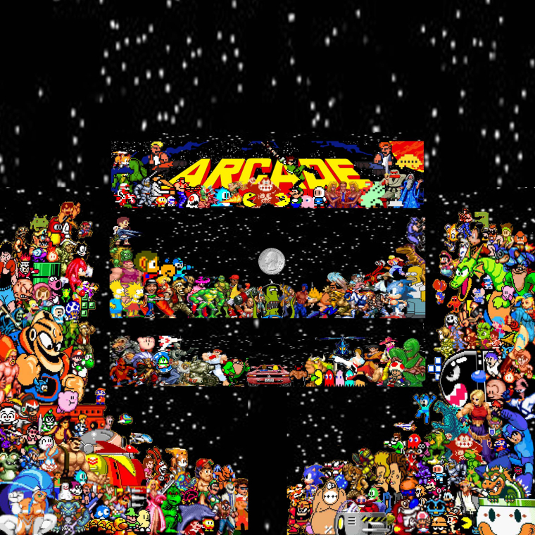 Arcade Artwork Vector at Collection of Arcade Artwork