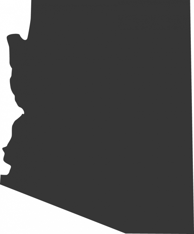 Arizona Map Png Black Arizona State Outline Vector at Collection of Arizona