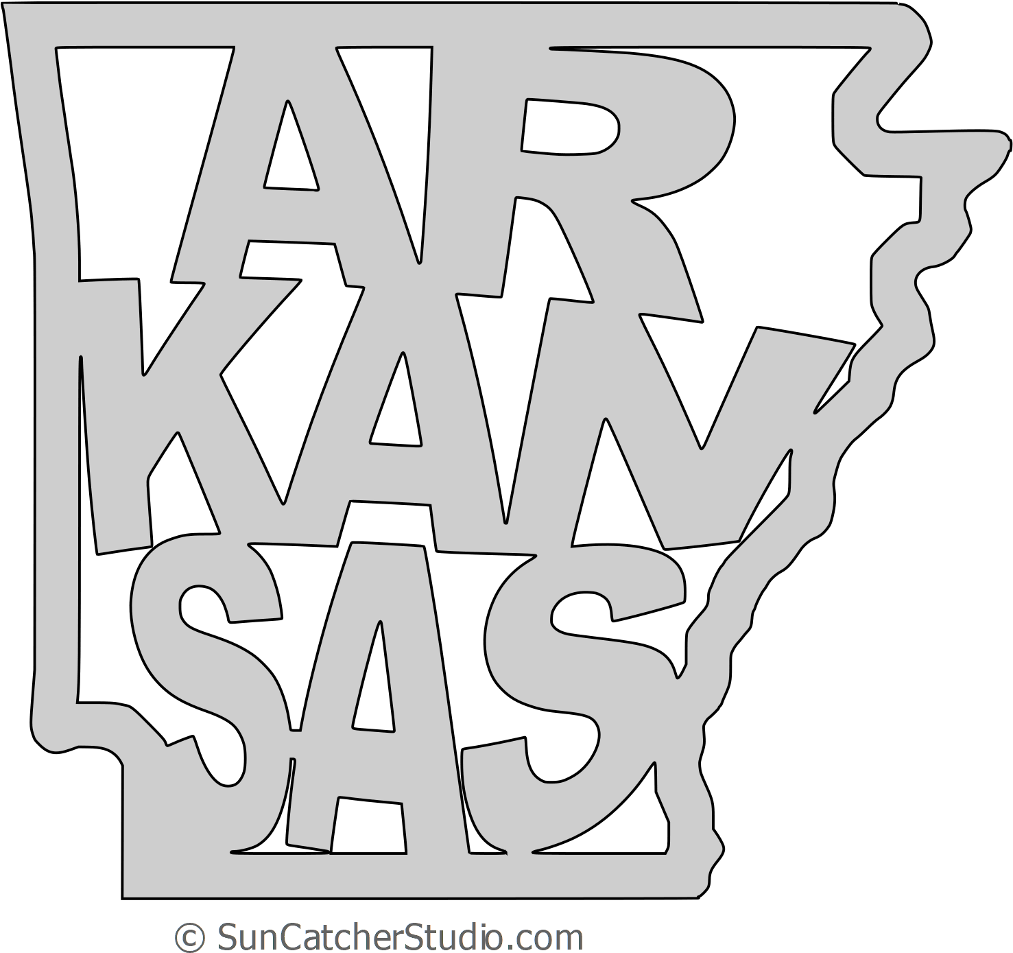 Arkansas Shape Vector at Collection of Arkansas Shape