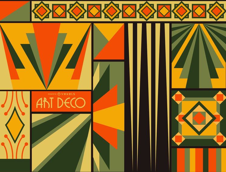 Art Deco Background Vector at Collection of Art Deco