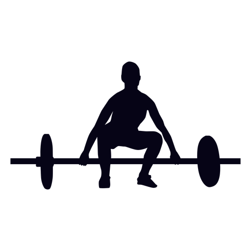 Barbell Silhouette Vector at Collection of Barbell