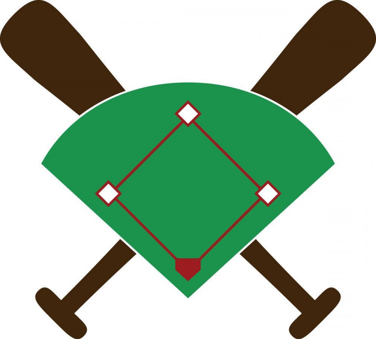 Baseball Diamond Vector at Collection of Baseball