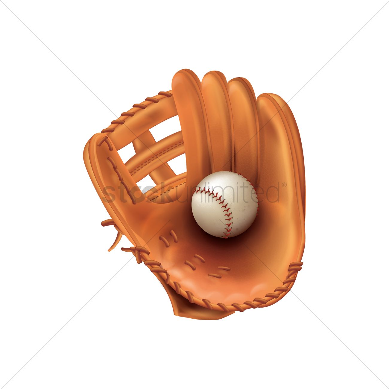 Baseball Glove Vector at Collection of Baseball Glove