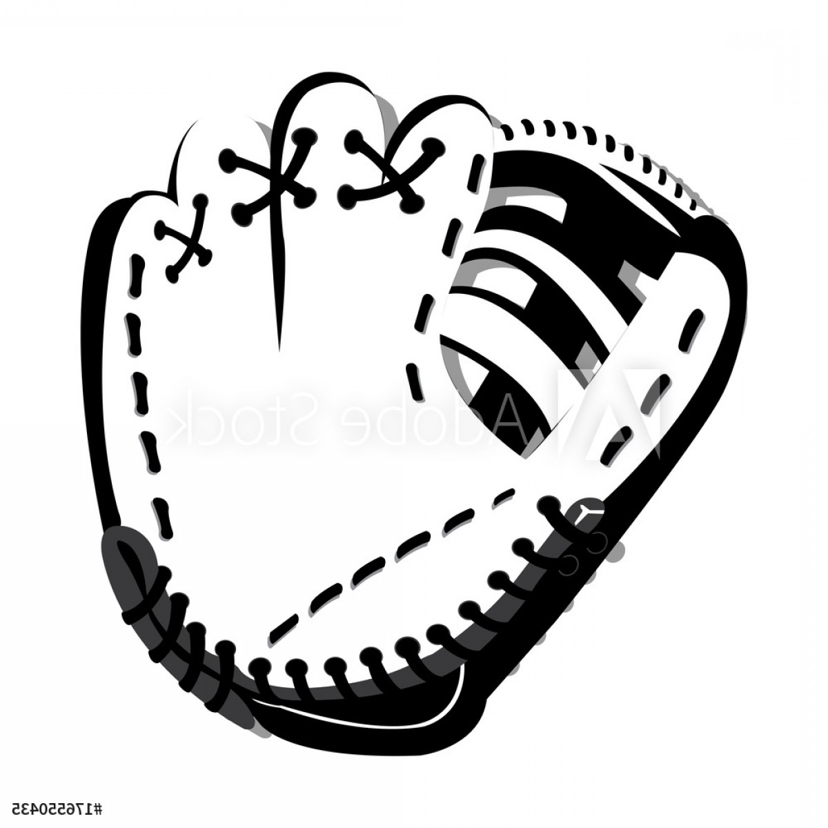 Baseball Glove Vector at Collection of Baseball Glove