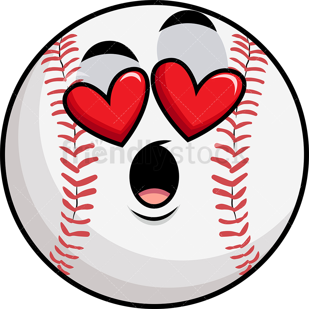 Baseball Heart Vector at Collection of Baseball Heart