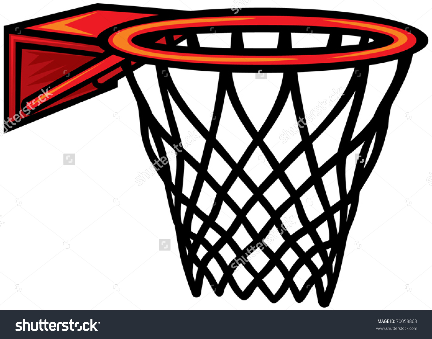 Basketball Rim Vector at Collection of Basketball Rim