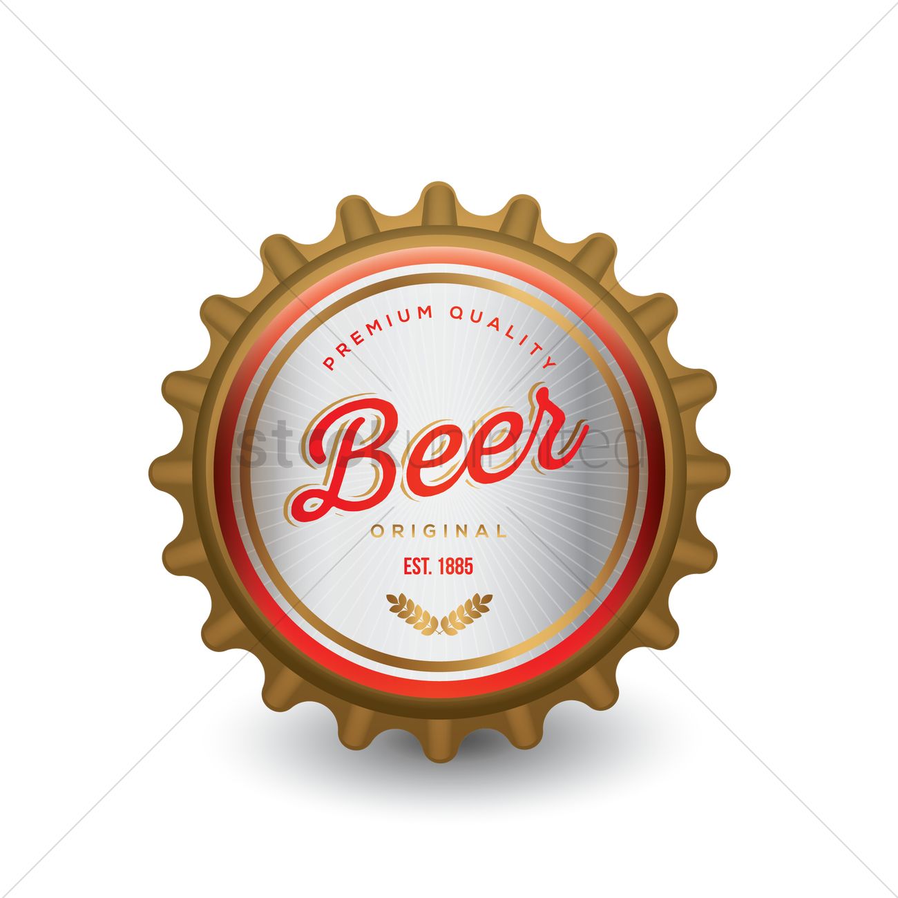 Beer Bottle Cap Vector at Collection of Beer Bottle