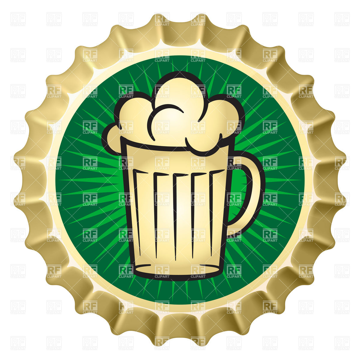 Beer Bottle Cap Vector at Collection of Beer Bottle
