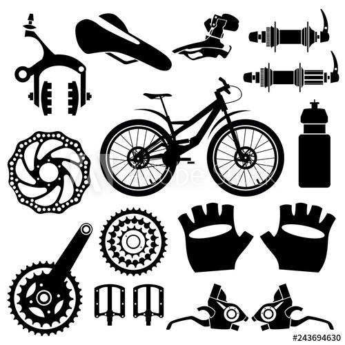 Bike Parts Vector at Collection of Bike Parts Vector