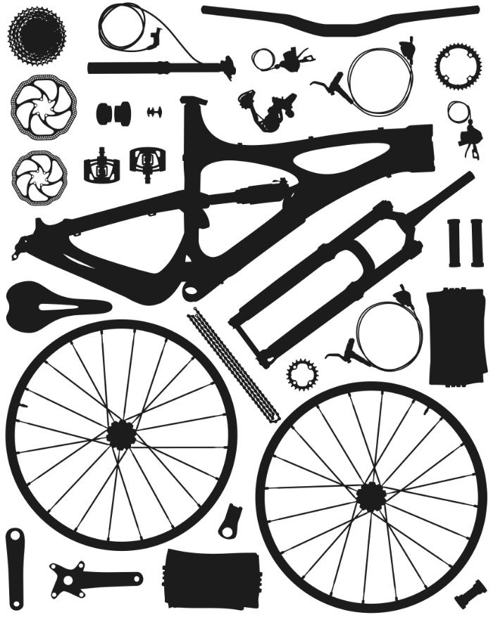 Bike Parts Vector at Collection of Bike Parts Vector free for personal use