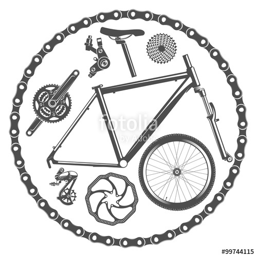 Bike Parts Vector at Collection of Bike Parts Vector free for personal use