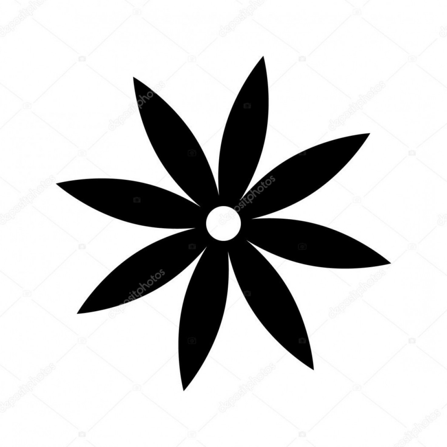 Black Flower Vector at Collection of Black Flower
