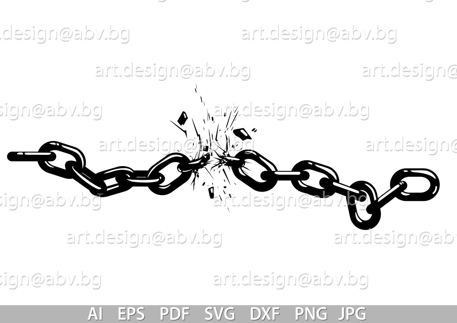 Broken Chain Vector at Collection of Broken Chain