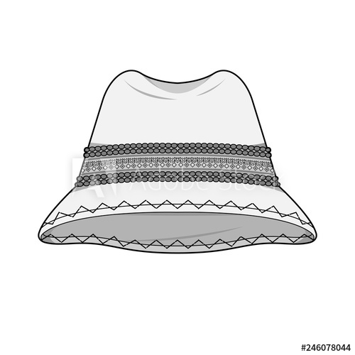 Bucket Hat Template Vector at Collection of Bucket