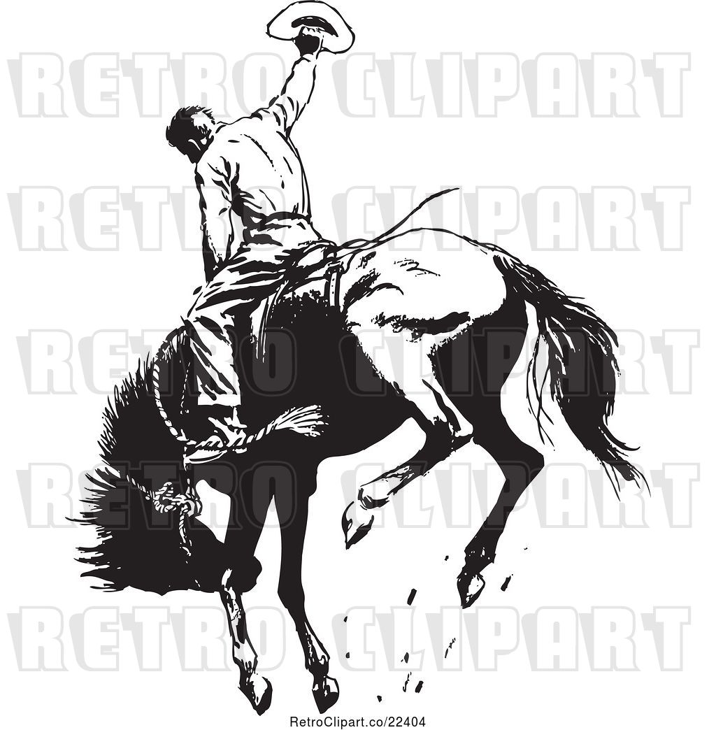 Bucking Horse Vector at Collection of Bucking Horse