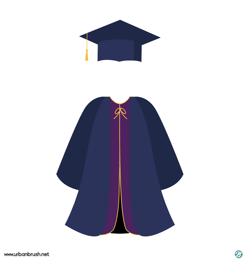 Cap And Gown Vector at Collection of Cap And Gown Vector free for personal use